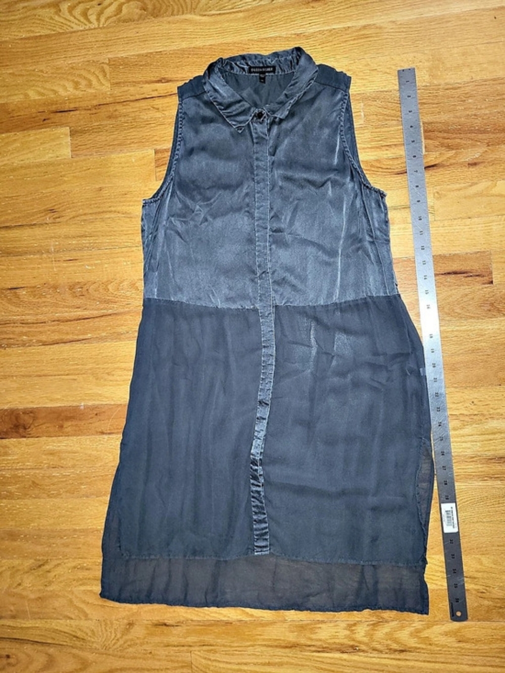 Eileen Fisher Sleeveless Maxi Dress in Gray Size Medium